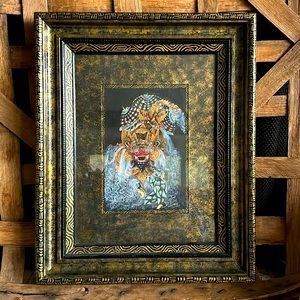 Framed Balinese Painting, Story of Barong Dance